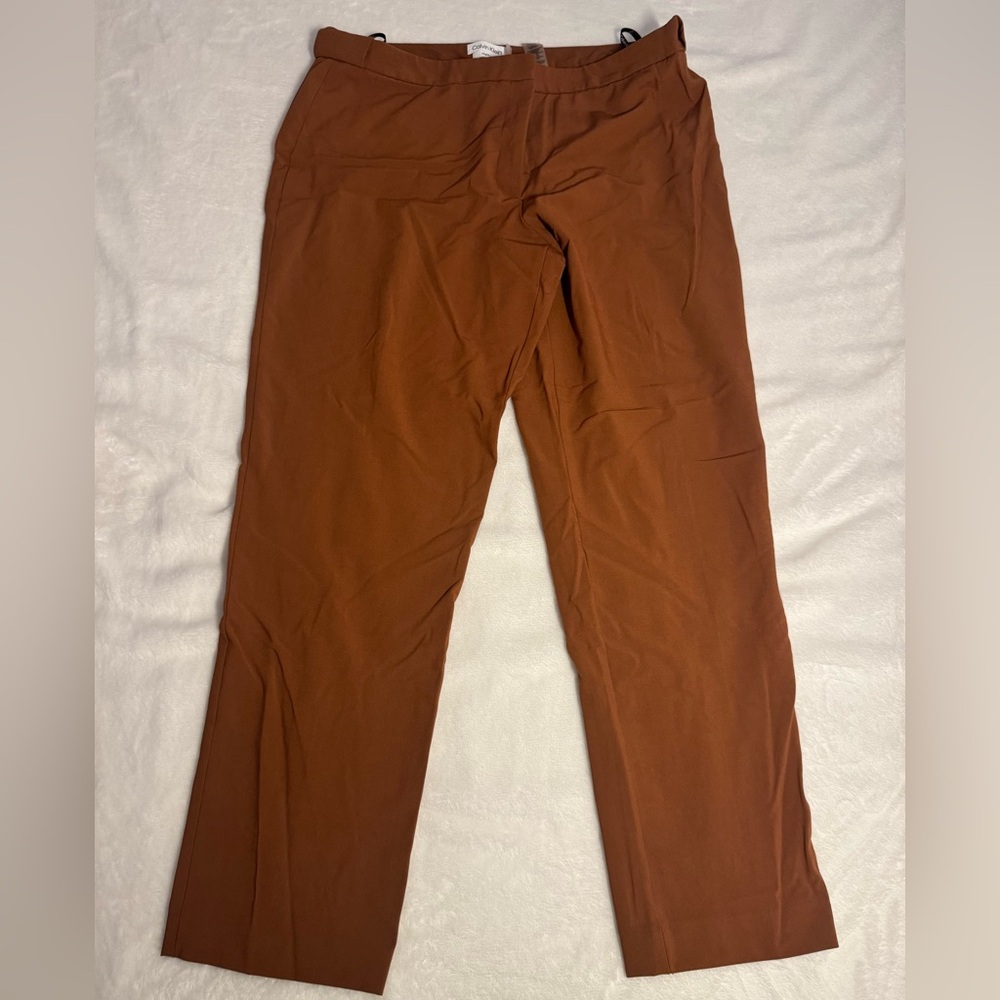 Calvin Klein Rust Brown Trousers